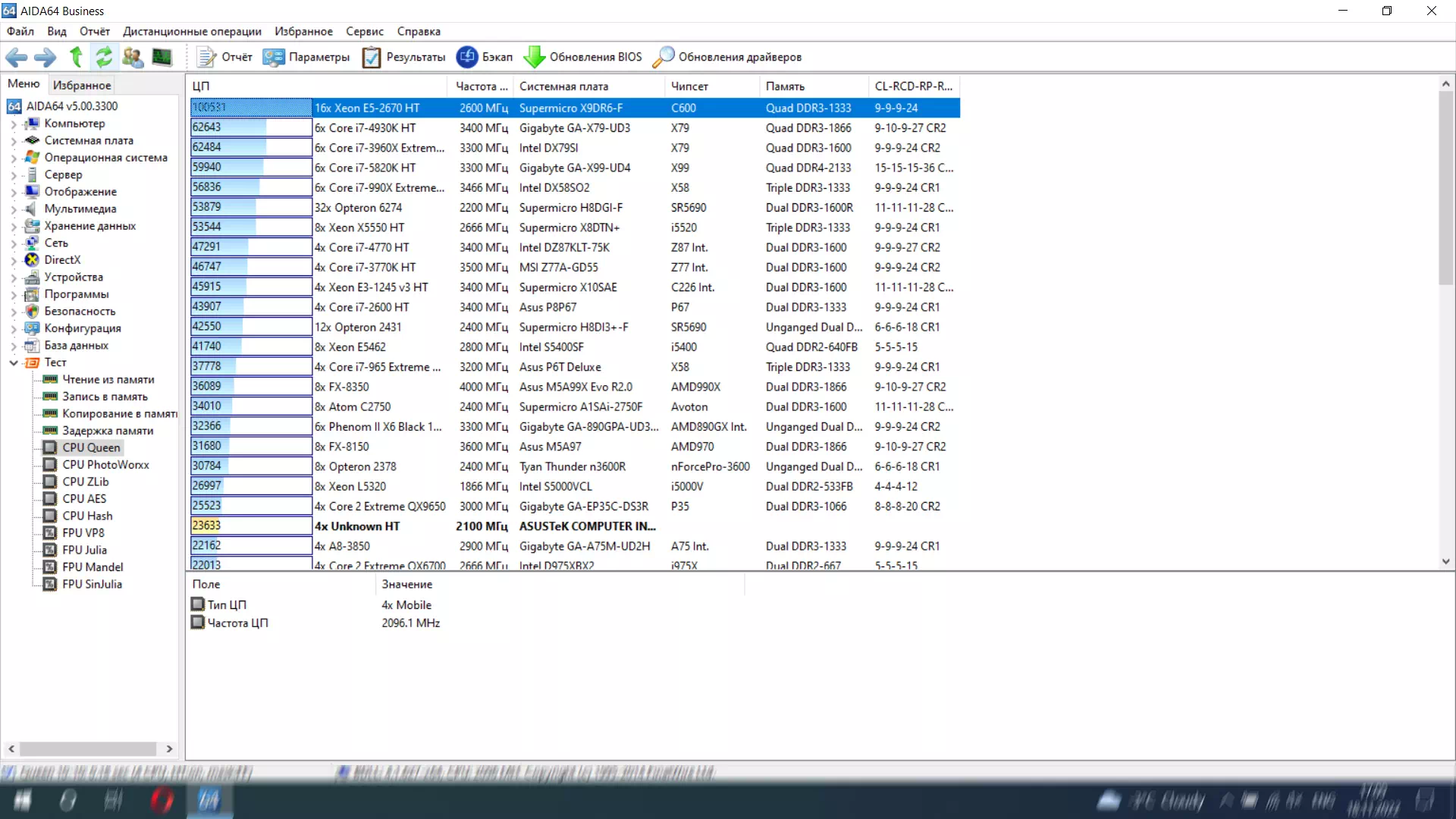 результаты Asus TUF Gaming FX505DT в AIDA 64 CPU Queen результаты Asus TUF Gaming FX505DT в AIDA 64 CPU Queen